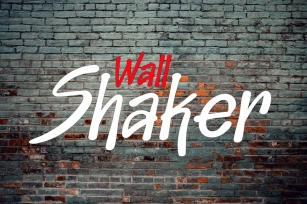 Wall Shaker - Graffiti Font Font Download
