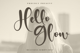 Hello Glow Beautiful Script Font LS Font Download