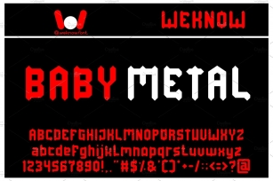 baby metal font Font Download