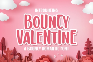 Bouncy Valentine a Bouncy Romantic Font Download