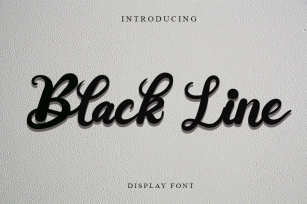 Black Line Font Download