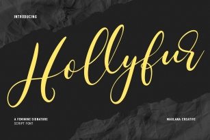 Hollyfur Script Font Download