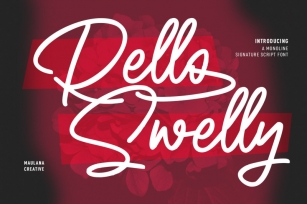 Rello Swelly Monoline Signature Script Font Font Download