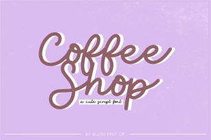 COFFEE SHOP Casual Script Font Download