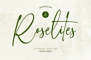 Roselites Signature Script Font Font Download