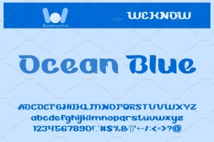 Blue Ocean font Font Download