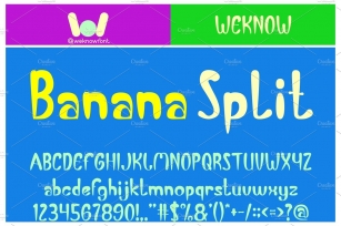 Banana Split font Font Download