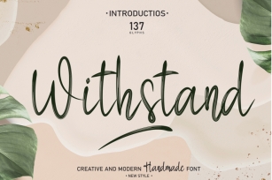 Withstand Font Download