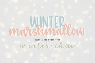 winter marshmallow winter chai Font Download