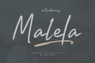 Malela Handwritten Brush Font Download