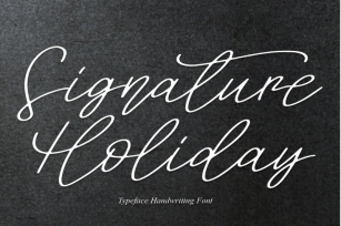 Signature Holiday Font Download
