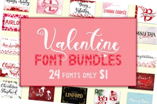 Valentine Font Bundles Font Download