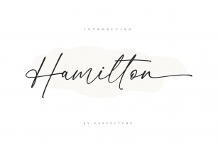 Hamilton Classy Calligraphy Font Download