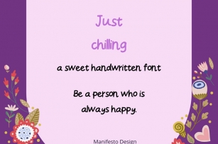 Just Chilling New Font Download