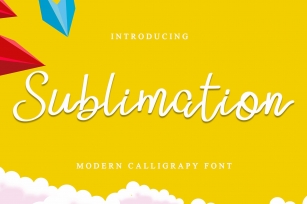 Sublimation handwritten Font Download