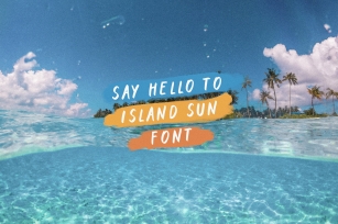 Island Sun Marker Handwriting Font Download