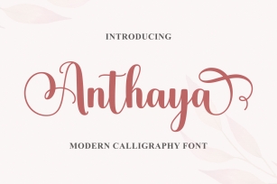 Anthaya Font Download