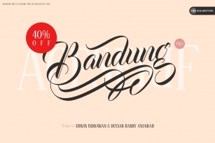 Bandung PRO 40% Off (Limited Time) Font Download
