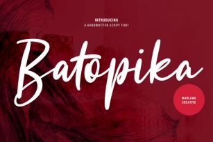 Batopika Handwritten Script Font Font Download