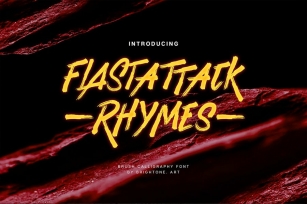 Flash Attack - Brush Style Font Download