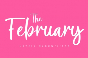 The February Font Download