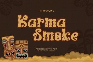 Karma Smoke - Psychedelic Style Font Download