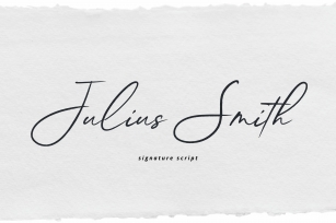 Julius Smith Script Font Download