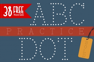 ABC Dot Practice Bold Font Download