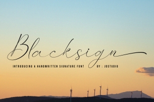 Blacksign Font Download