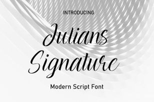 Julians Signature Font Download