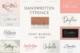 The Handwritten Font Bundle Font Download