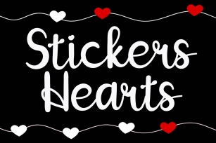 Stickers Hearts Font Download