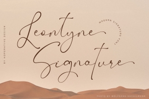 Leontyne Signature Font Download