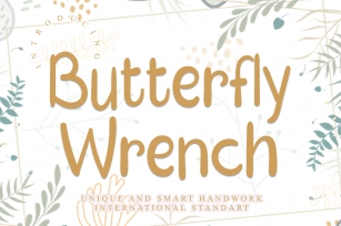Butterfly Wrench Font Download