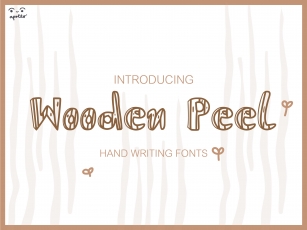 Wooden Peel Font Download