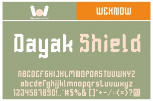 Dayak Shield Font Download