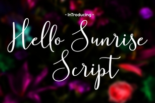 Hello Sunrise Font Download