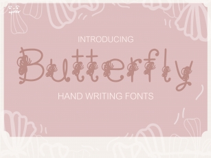 Butterfly Fine Font Download