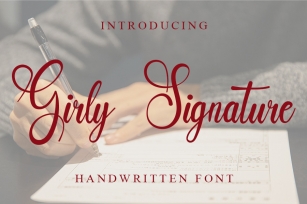 Girly Signature Font Download