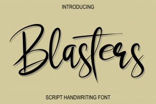 Blasters Font Download