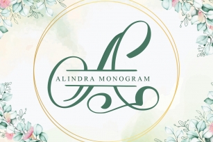 Alindra Monogram Font Download
