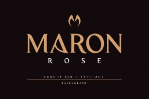 Maron Rose Luxury Sans Serif Font Download