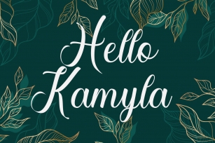 Hello Kamyla Font Download