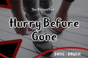 Hurry Before Gone Font Download