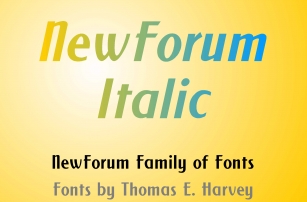 New Forum Italic Font Download