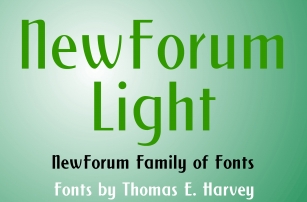 New Forum Light Font Download