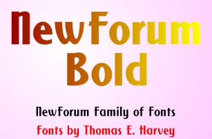 New Forum Bold Font Download