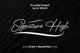 Signature High Font Download