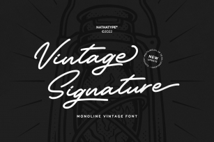 Vintage Signature Font Download
