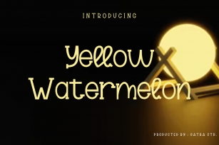 Yellow Watermelon Font Download